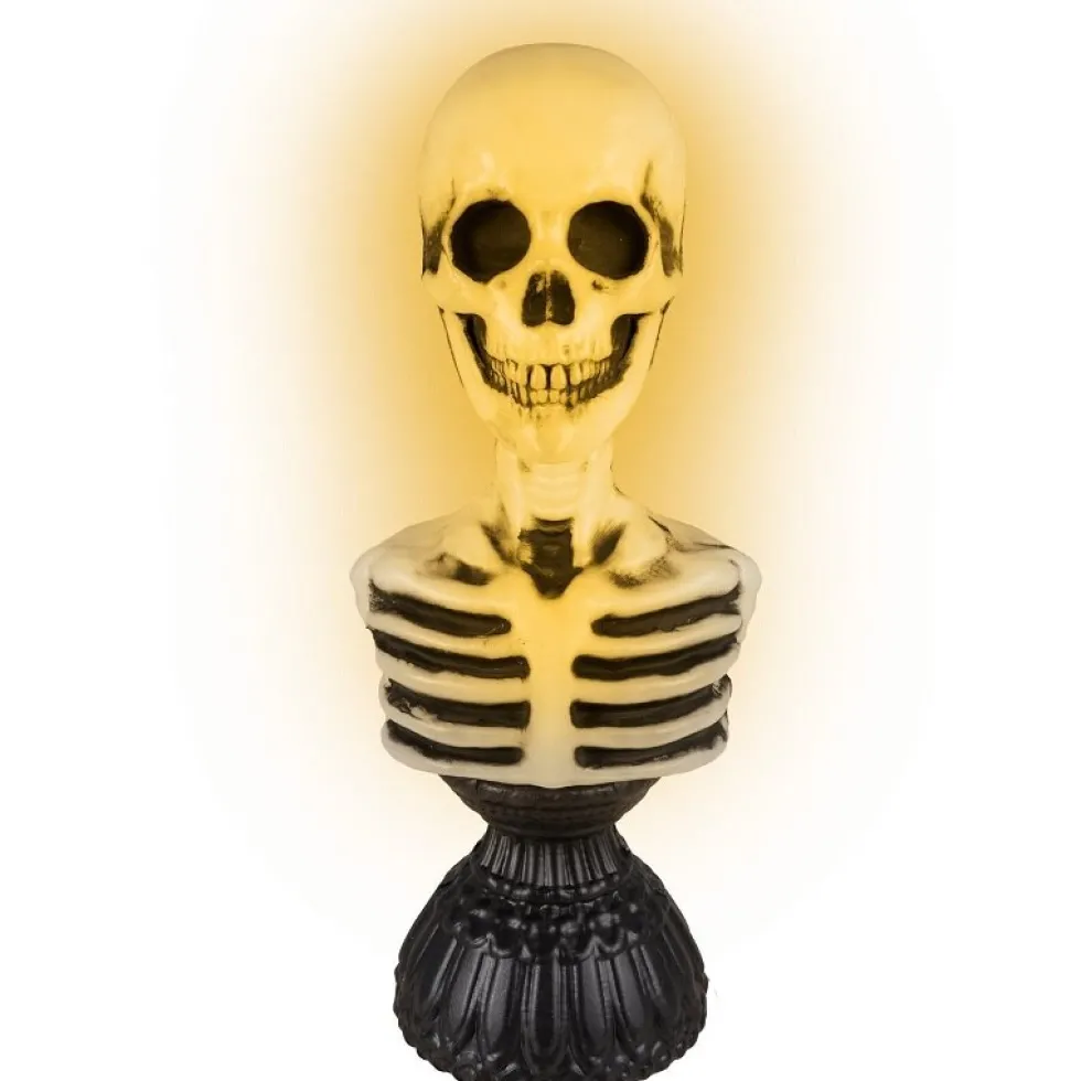 Animerad Skelettbyst 38 cm