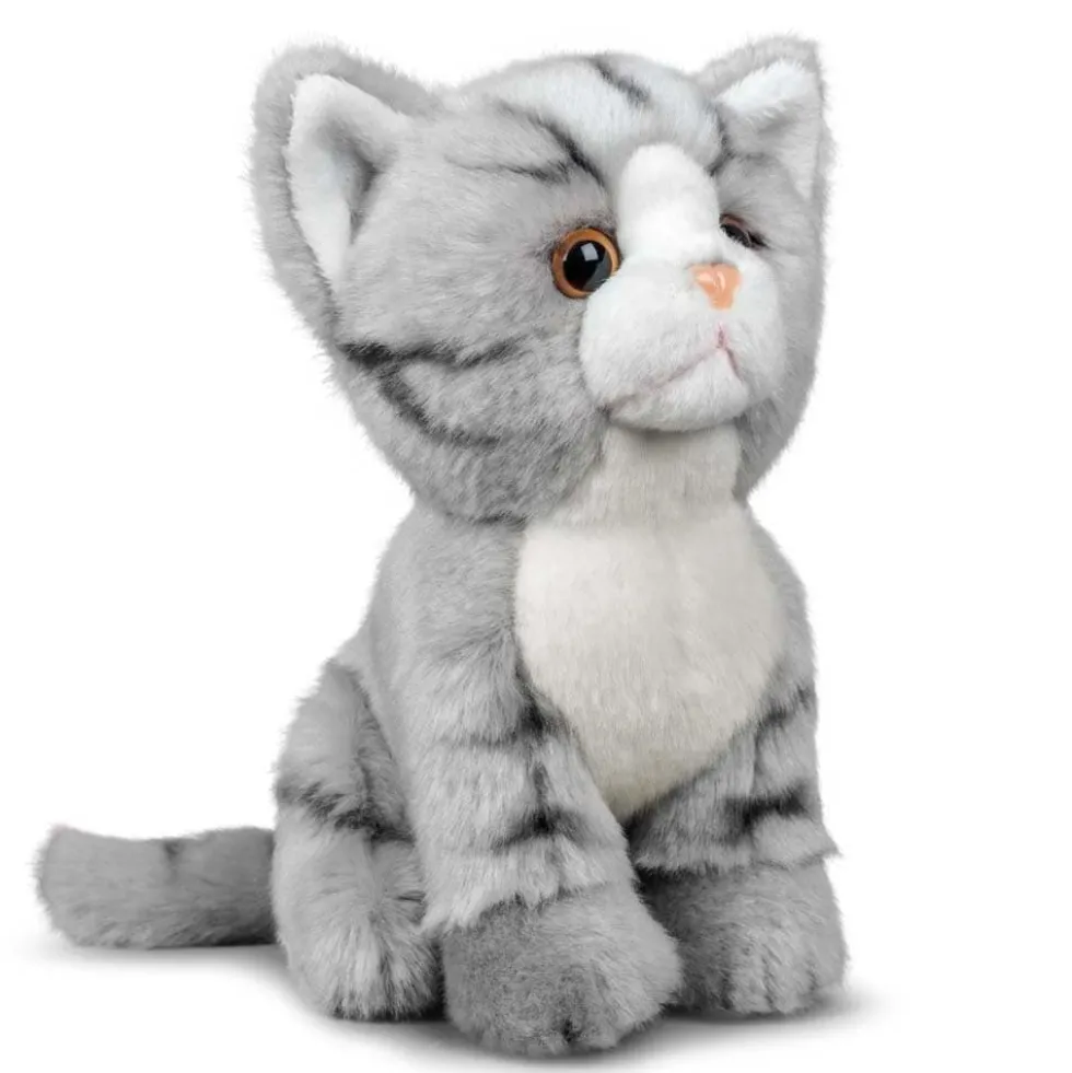 Animigos World of Nature - Grå Katt 17 cm