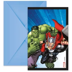 Avengers - Inbjudningskort med kuvert 6-pack