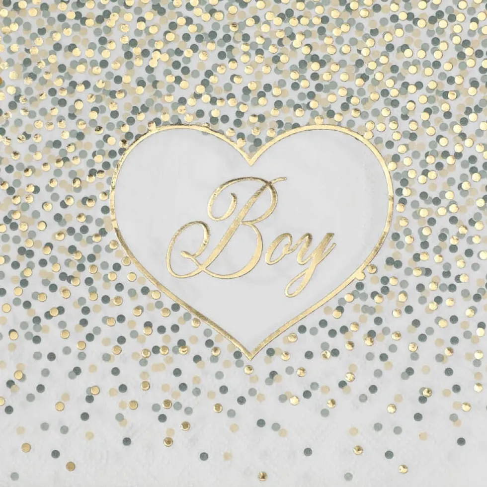 Baby Boy Dots - Servetter 20-pack