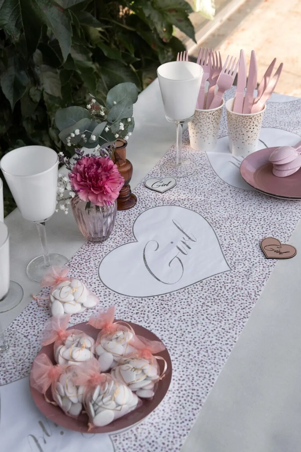 Baby Girl Dots - Bordslöpare 3 meter