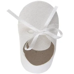 Babyshower - Gåvoaskar vita skor 4-pack