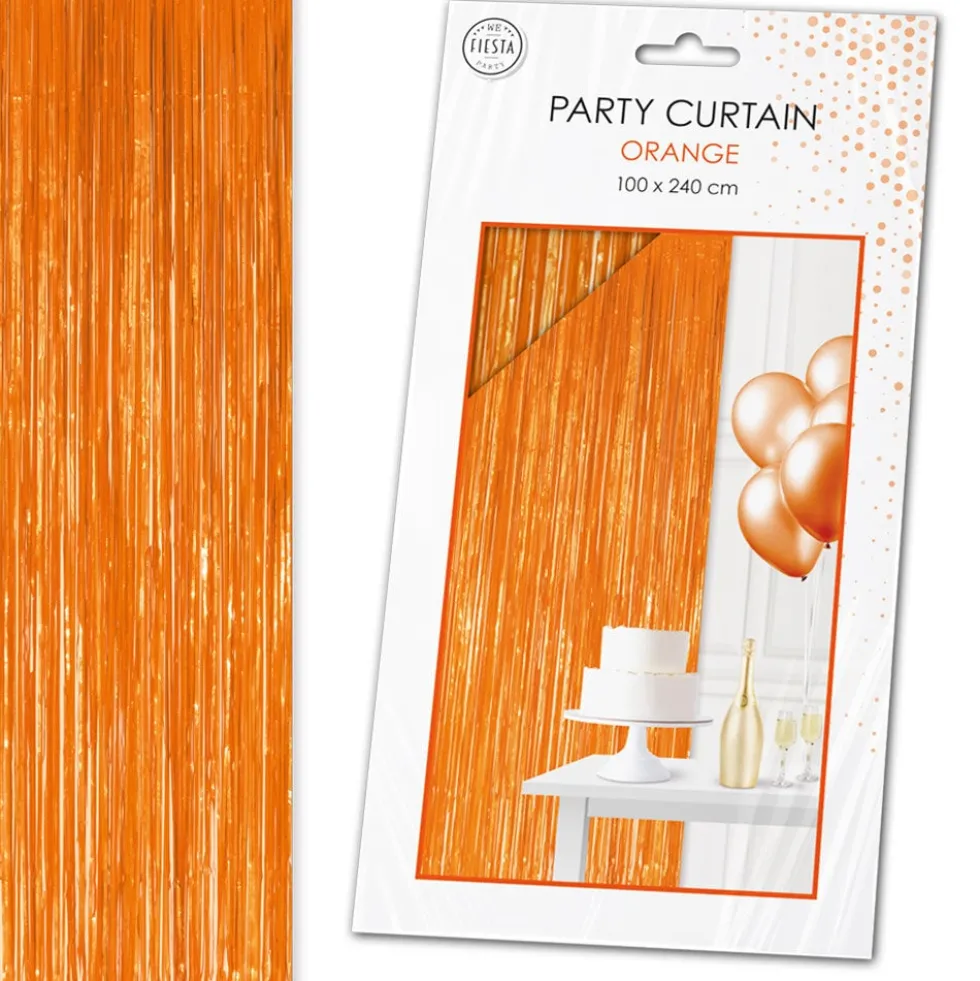 Backdrop Draperi Orange 100 x 240 cm