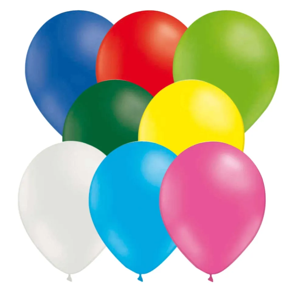 Ballonger i blandade färger 10-pack