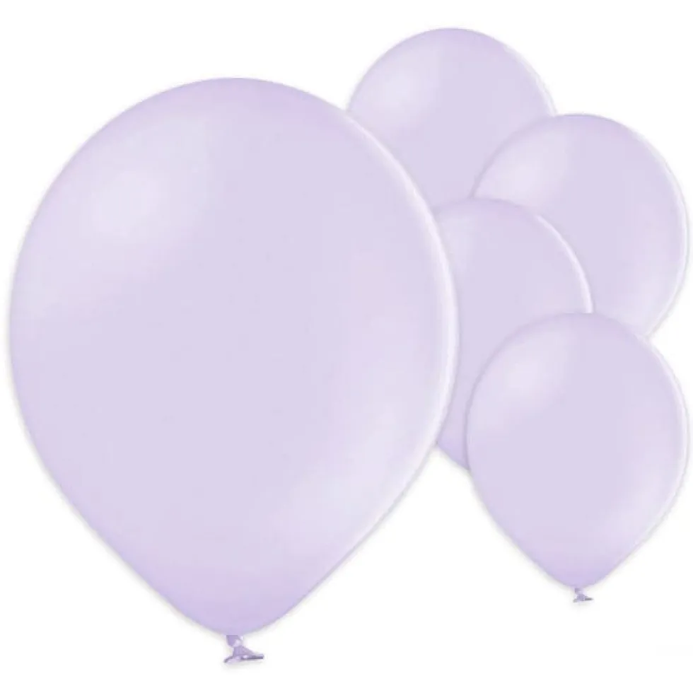 Ballonger Ljuslila Pastell 30 cm, 50-pack