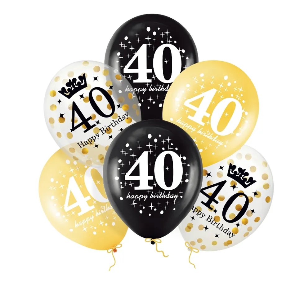 Ballonger 40 år 6-pack
