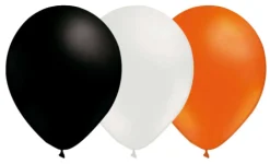 Ballongkombo, Orange-Svart-Vit 15-pack