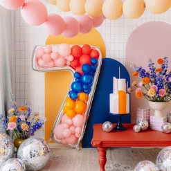Ballongram att dekorera själv 126 cm, siffra 7