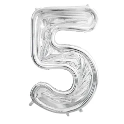 Ballongram att dekorera själv 126 cm, siffra 5