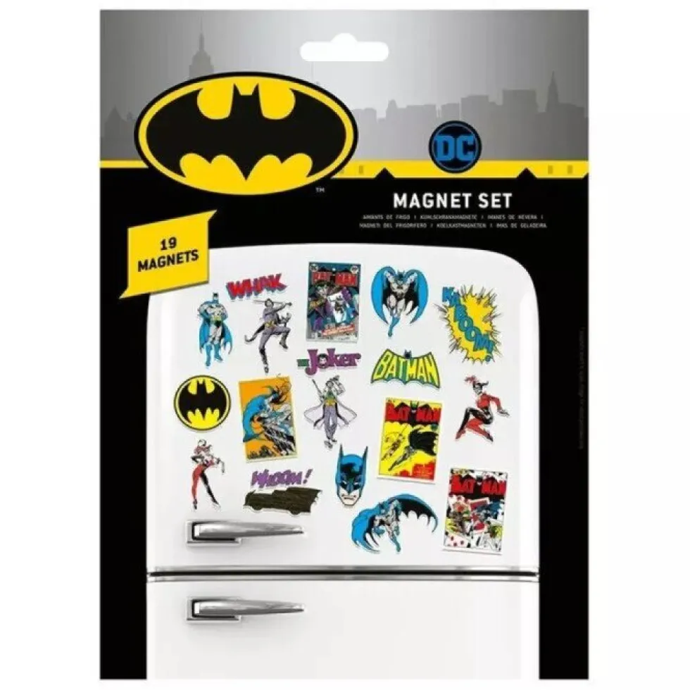 Batman Kylskåpsmagneter 19 st.
