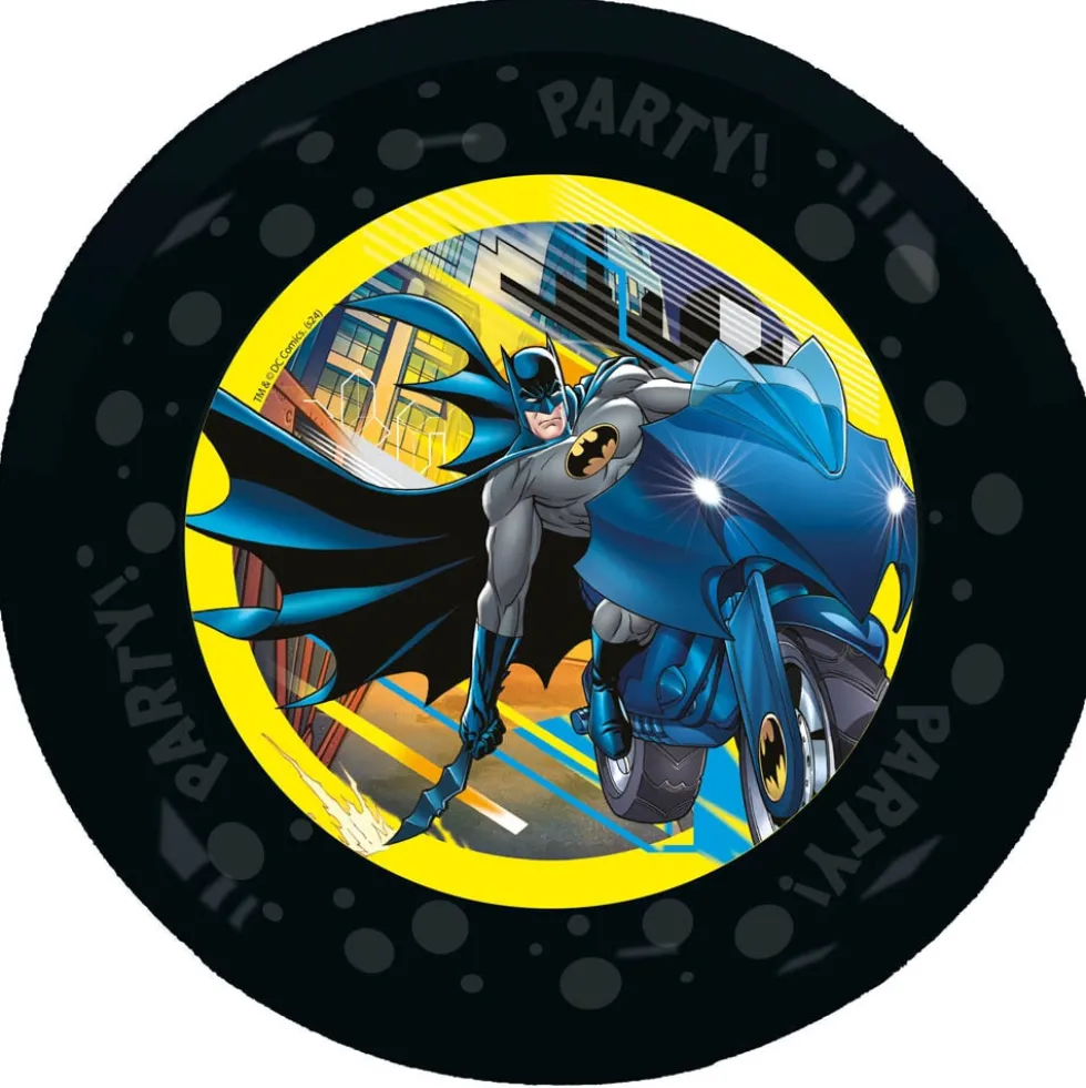 Batman - Tallrikar av plast 21 cm 4-pack