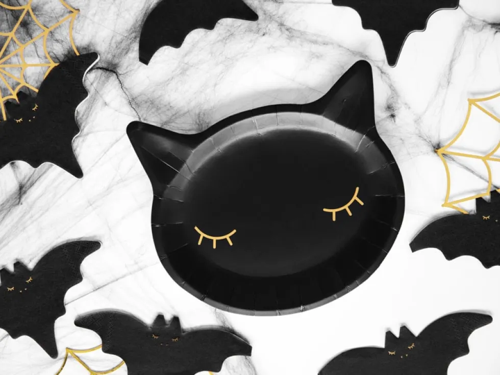 Black Cat Tallrikar 6-pack