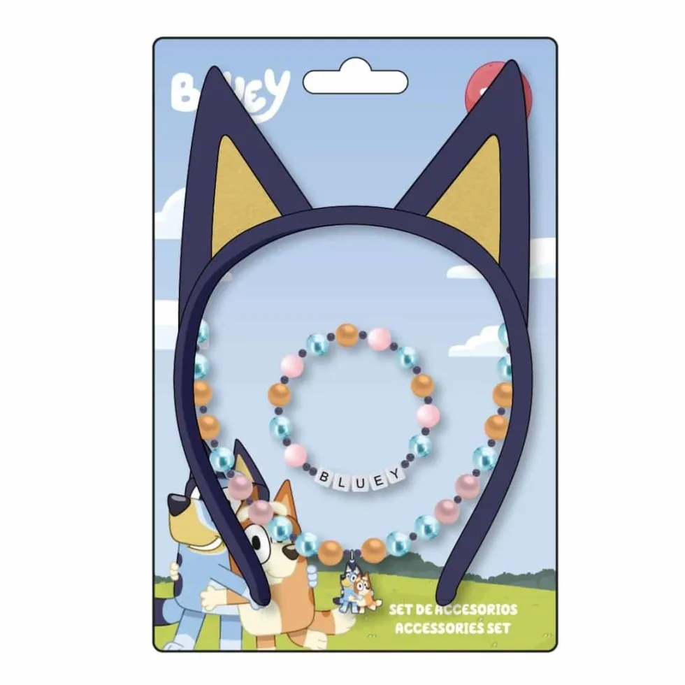 Bluey - Diadem, Armband & Halsband 3-pack