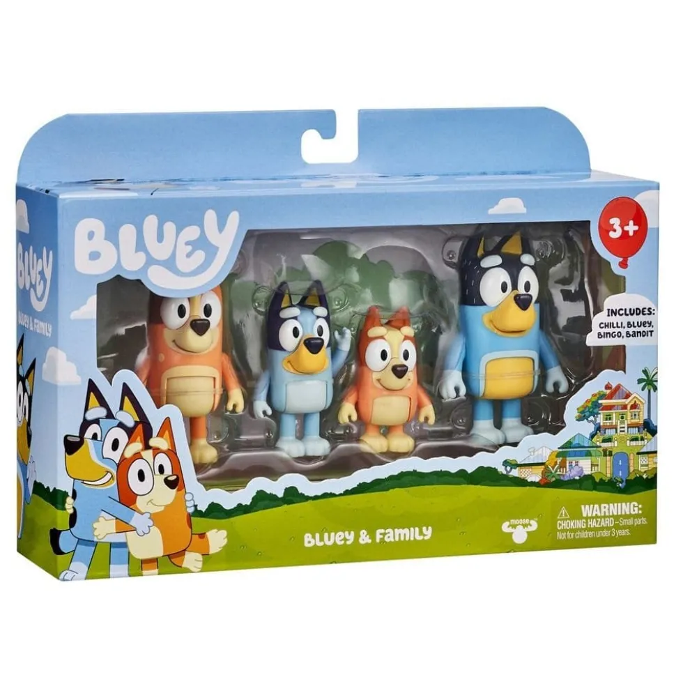 Bluey - Figurset Familjen 4-pack