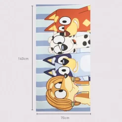 Bluey med vänner Badhandduk 70 x 140 cm