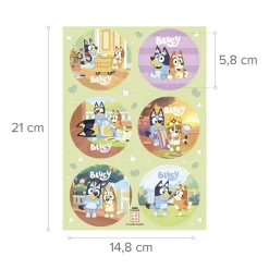Bluey Muffinsbilder Sockerpasta 6-pack