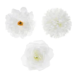Bordsdekorationer - Vita blommor 9-pack