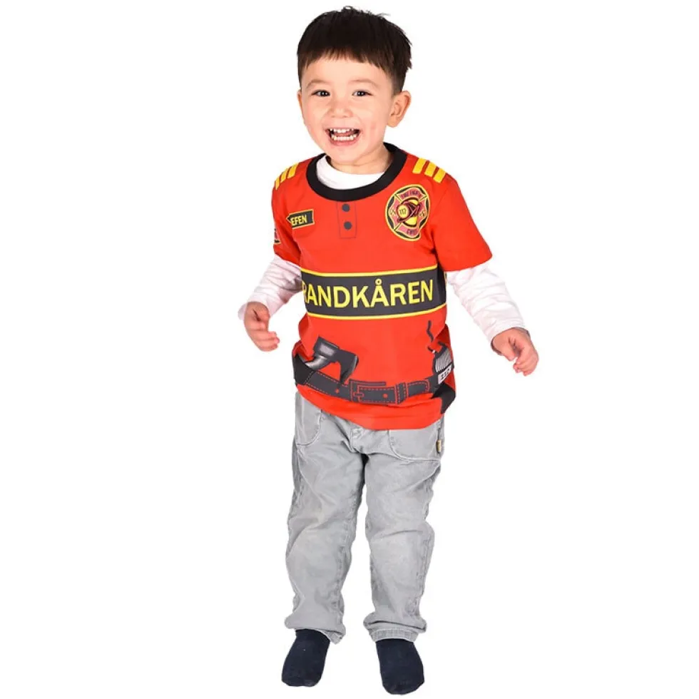 Brandman T-shirt Barnstorlek 3-6 år