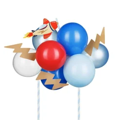 Cake Topper Ballongset Flygplan