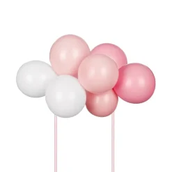 Cake Topper Ballongset Rosa