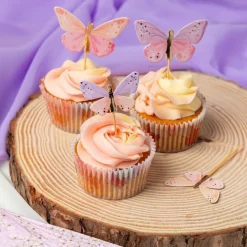 Cake Toppers - Fjärilar 12-pack