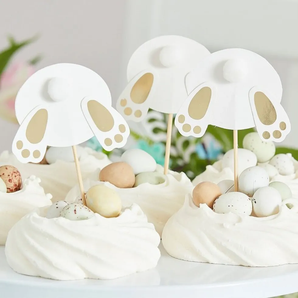 Cake Toppers Kaninfötter 6-pack