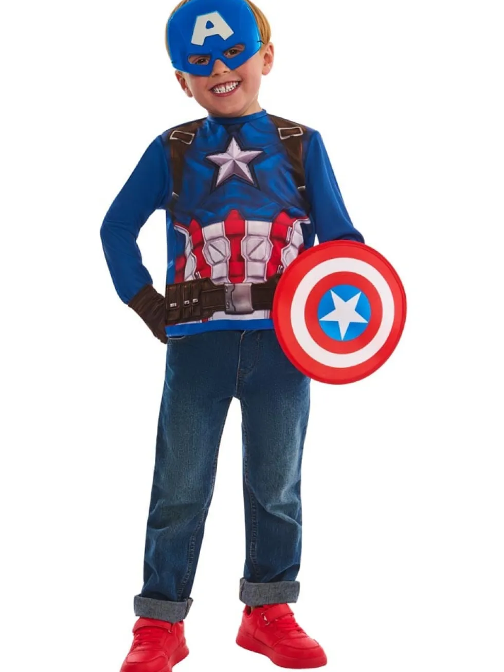 Captain America Maskeradset 4-6 år