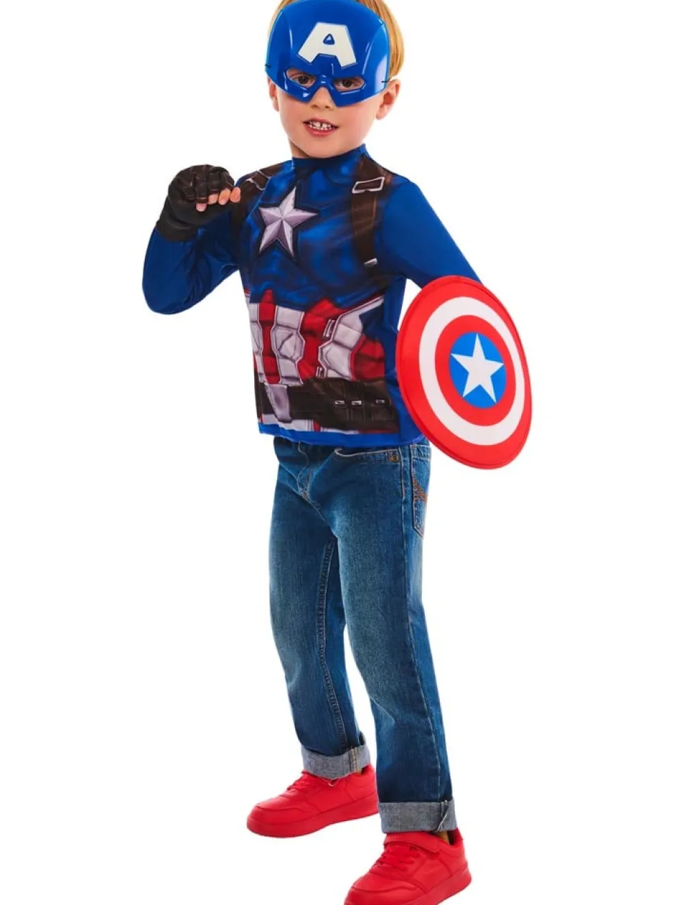 Captain America Maskeradset 4-6 år