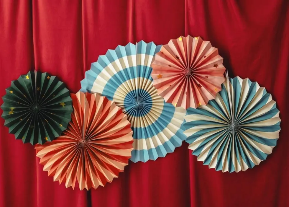 Cirkus Dekorationsrosetter 26-43 cm