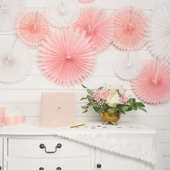 Dekorationsmånar ljusrosa 3-pack