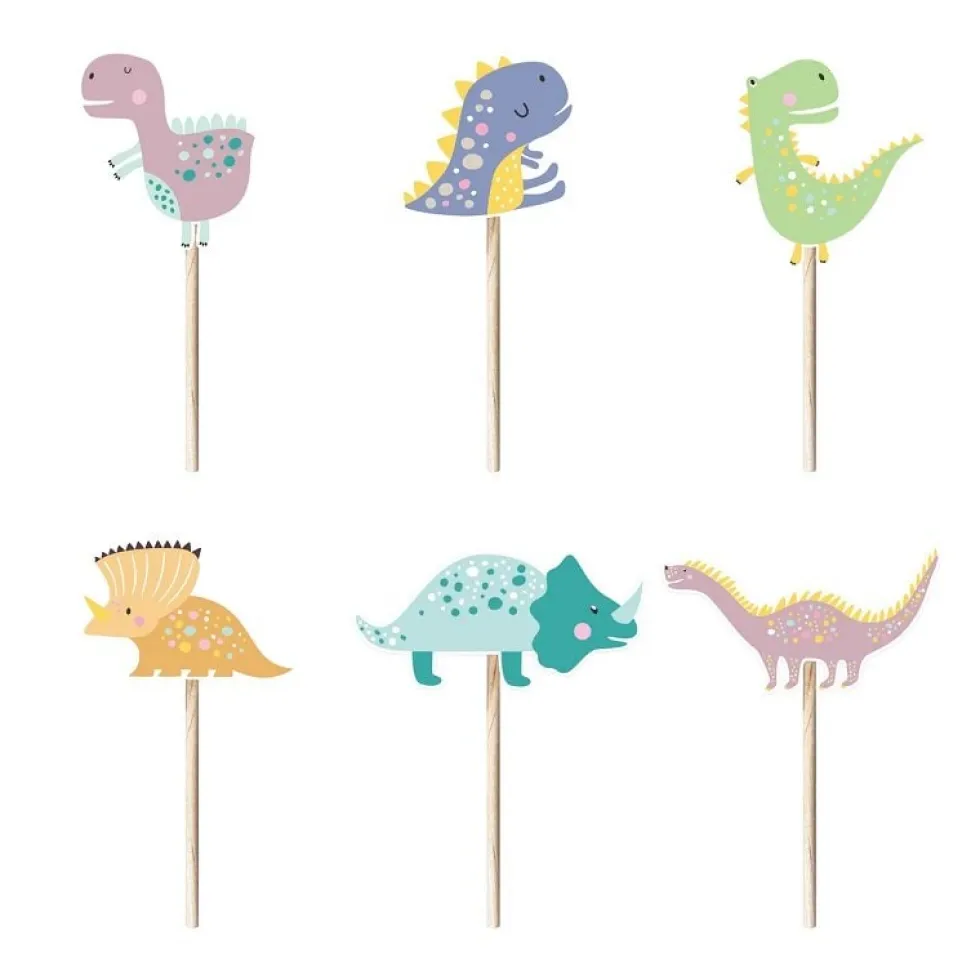 Dinosaurie Cake Toppers 6-pack