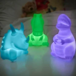 Dinosaurie Färgskiftande Nattlampor 3-pack