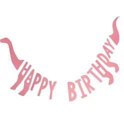 Dinosaur Roar Pink - Girlang Happy Birthday 137 cm