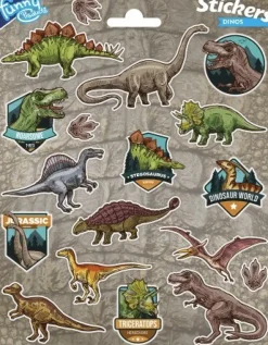 Dinosaur World - Klistermärken 18-pack