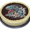 Dino Scary Tårtbild Sockerpasta 20 cm