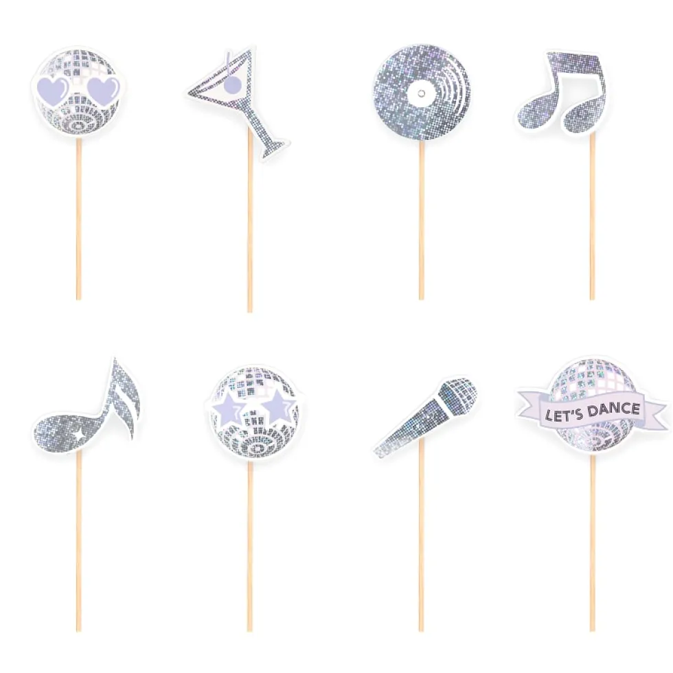 Disco - Cake Toppers 8-pack