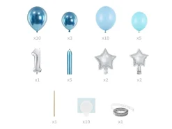 DIY Ballongpelare Blå - 1 år