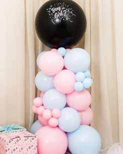 DIY Ballongpelare - Gender Reveal