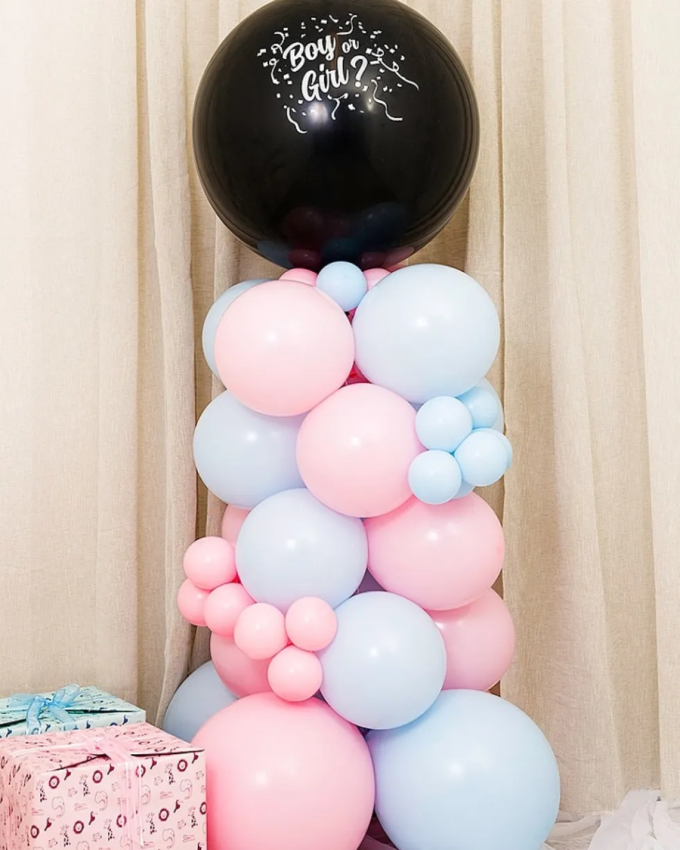 DIY Ballongpelare - Gender Reveal