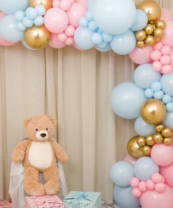 DIY Deluxe Ballongbåge - Gender Reveal