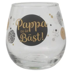 Dricksglas Pappa du är bäst
