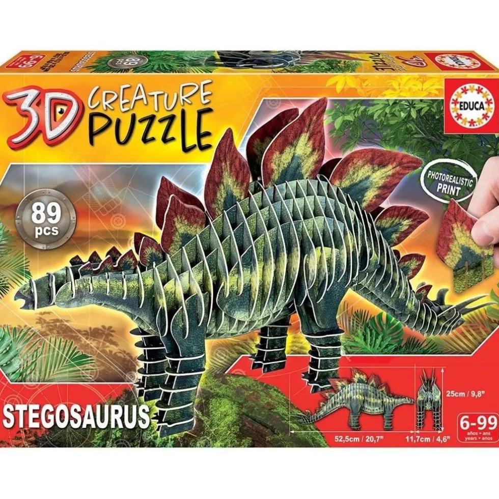 Educa 3D Pussel - Stegosaurus 89 bitar