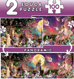 Educa Pussel - Fairy Triptych 2x100 bitar