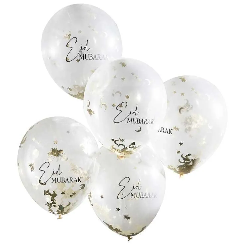 Eid Mubarak - Konfettiballonger 5-pack