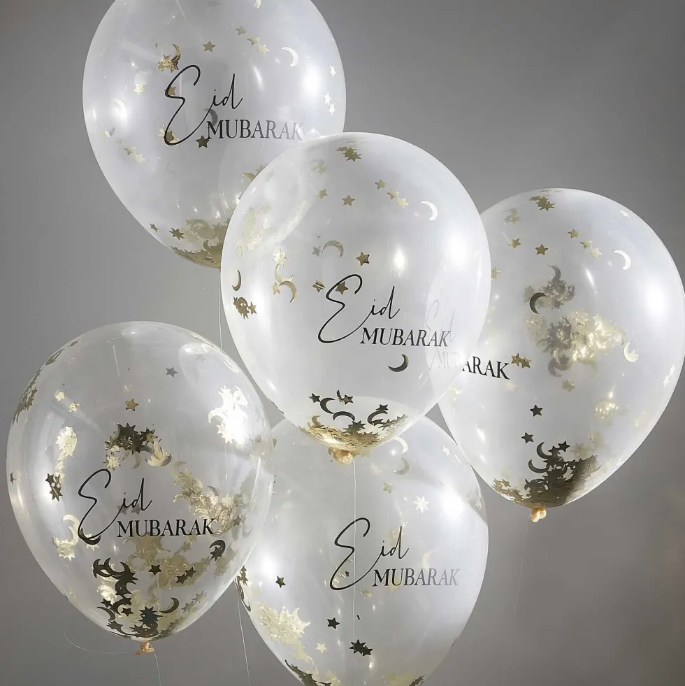 Eid Mubarak - Konfettiballonger 5-pack