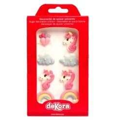 Enhörning Sockerdekorationer 8-pack