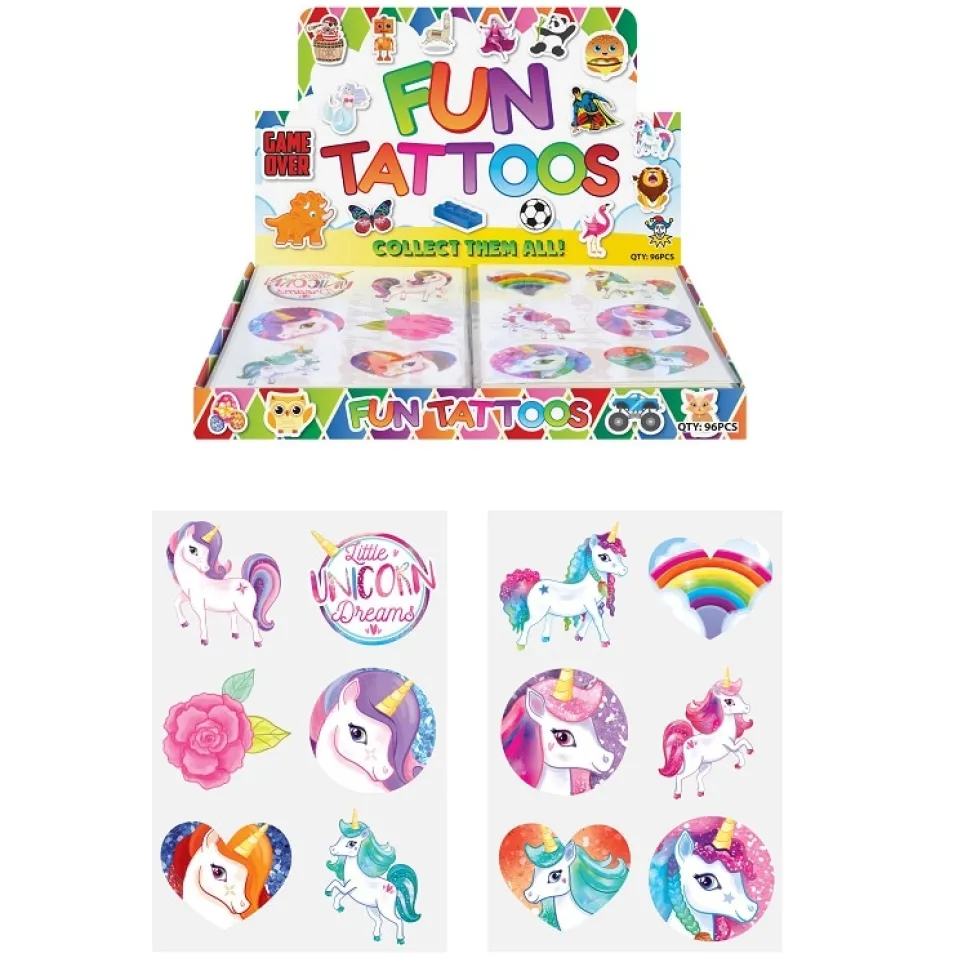 Enhörning - Tatueringar 6-pack
