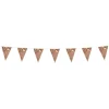 Flaggirlang Mini - Roseguld 3 meter