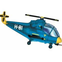 Folieballong - Blå Helikopter 96 cm