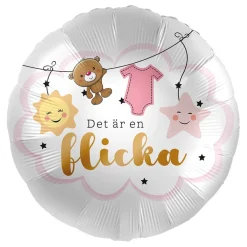 Folieballong Det är en flicka 43 cm